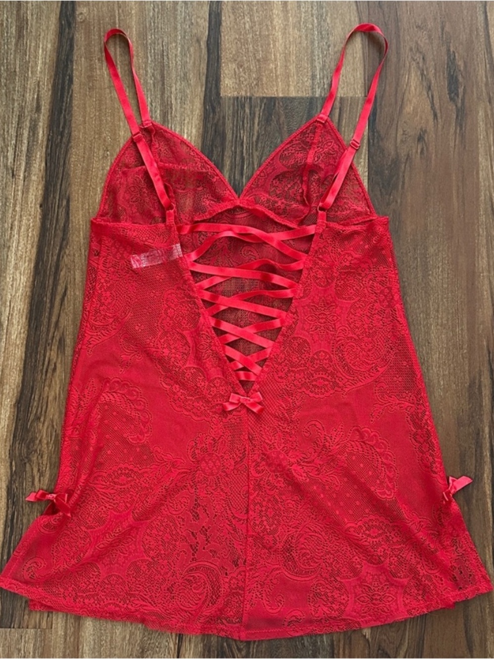 Victoria's Secret Red Lace Slip
Lingerie Size Medium